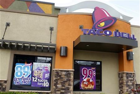 A Taco Bell restaurant is pictured in Burbank, California A Taco Bell restaurant is pictured in Burbank, California