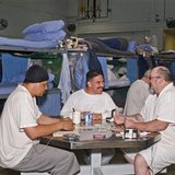 Prisoners gather at the Mule Creek State Prison in California Prisoners gather at the Mule Creek State Prison in California