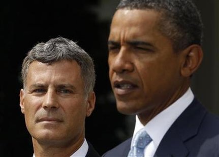 U.S. President Obama his Chairman of the Council of Economic Advisers in Washington