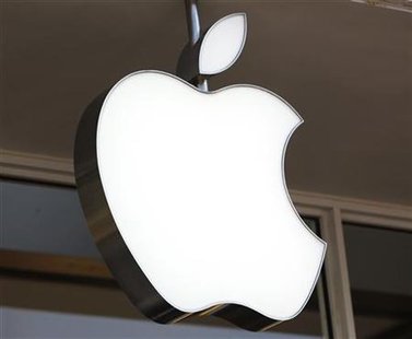 The company's logo is seen on the Apple store in Washington The company's logo is seen on the Apple store in Washington
