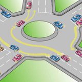 Roundabout. Roundabout.