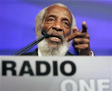 Dick Gregory speaks at 25th Anniversary Gala of Radio One in Washington Dick Gregory speaks at 25th Anniversary Gala of Radio One in Washington