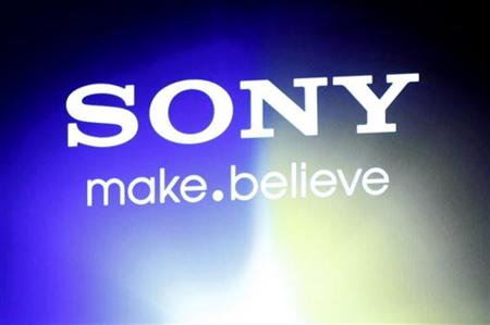 A Sony logo is seen at an unveiling of the company's head mounted display "Personnal 3D Viewer HMZ-T1", in Tokyo A Sony logo is seen at an unveiling of the company's head mounted display "Personnal 3D Viewer HMZ-T1", in Tokyo