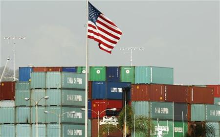 China Shipping containers lie on the dock after being exported to the U.S. in Los Angeles China Shipping containers lie on the dock after being exported to the U.S. in Los Angeles