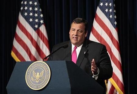Republican New Jersey Governor Chris Christie speaks at the Ronald Reagan Presidential Library and Museum in Simi Valley, California Republican New Jersey Governor Chris Christie speaks at the Ronald Reagan Presidential Library and Museum in Simi Valley, California