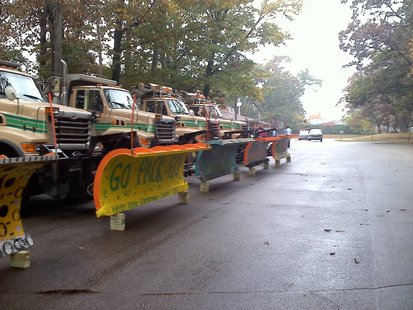 Decorated City of Green Bay snow plows Decorated City of Green Bay snow plows