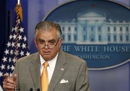U.S. Secretary of Transportation Ray LaHood speaks during the daily media briefing at the White House in Washington U.S. Secretary of Transportation Ray LaHood speaks during the daily media briefing at the White House in Washington