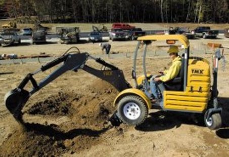 A compact excavator