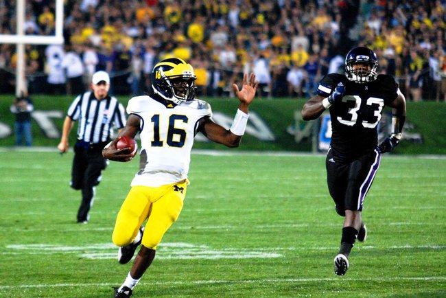 Shots form Michigans 42-24 win at Northwestern October 8, 2011.  Photos by Sean Patrick Duross.