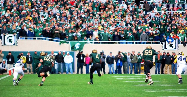 Photos from Michigan State's 28-14 win over Michigan - Oct 15, 2011.  Photos by Sean Patrick Duross.