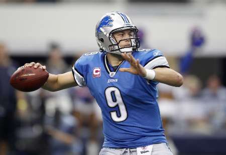 Detroit Lions quarterback Matthew Stafford. Stafford was hurt late in the Lions' loss to Atlanta Sunday, October 23, 2011, and is "day-to-day". REUTERS Detroit Lions quarterback Matthew Stafford. Stafford was hurt late in the Lions' loss to Atlanta Sunday, October 23, 2011, and is "day-to-day". REUTERS
