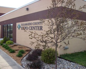 A photo of the Kalamazoo County Expo Center. Photo courtesy of http://www.kalcounty.com/parks/expo/index.htm A photo of the Kalamazoo County Expo Center. Photo courtesy of http://www.kalcounty.com/parks/expo/index.htm