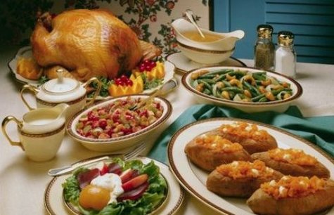 Thanksgiving dinner. Thanksgiving dinner.