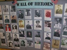 Veterans Day Wall At H & C Burnside Center Veterans Day Wall At H & C Burnside Center