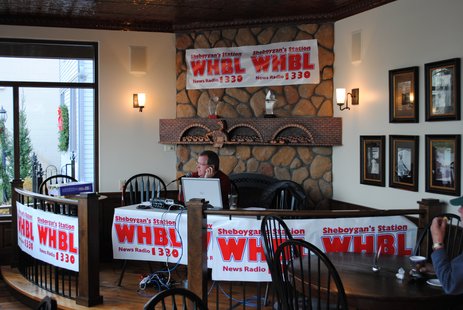 Jerry Bader Broadcasting at Johnston's Bakery Friday morning. Jerry Bader Broadcasting at Johnston's Bakery Friday morning.