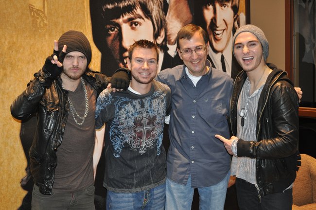 The Cab performed acoustically in Green Bay at our sister station on 11/19/11. Mike Mathers and Tony Waitekus made the trip to see them.