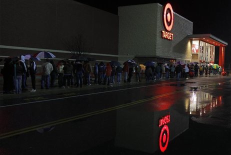 Black Friday shoppers wait for a Target store to open in Lanesborough Black Friday shoppers wait for a Target store to open in Lanesborough