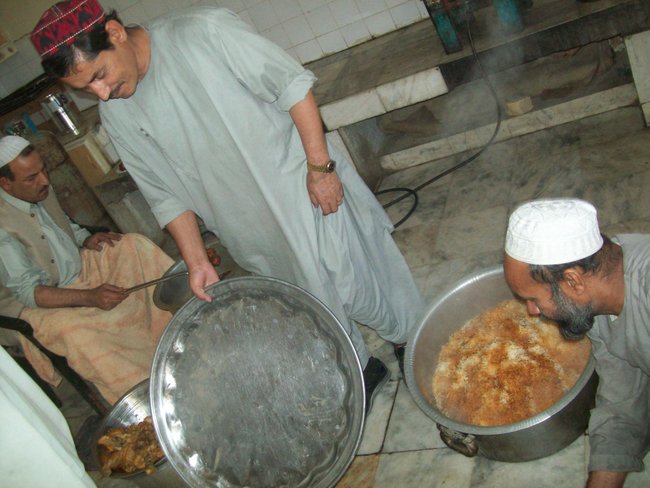 Invited for an authentic Afghan lunch...deep fried chicken and rice.