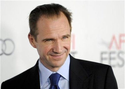 British actor and director Fiennes arrives at the premiere of "Coriolanus" during the AFI FEST Film Festival in the Hollywood area of Los An