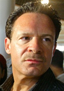 File photo of attorney Bergrin briefing reporters in Baghdad