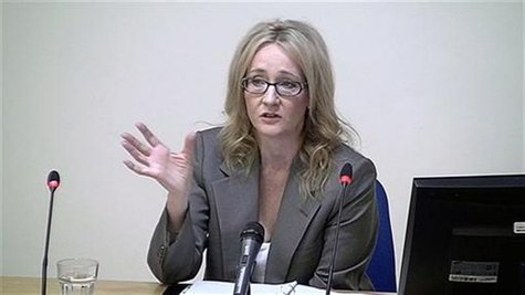 Author JK Rowling speaks at the Leveson Inquiry at the High Court in central London Author JK Rowling speaks at the Leveson Inquiry at the High Court in central London