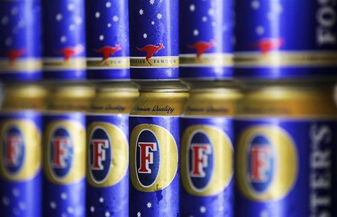 Photo illustration of cans of Foster's beer in Sydney Photo illustration of cans of Foster's beer in Sydney