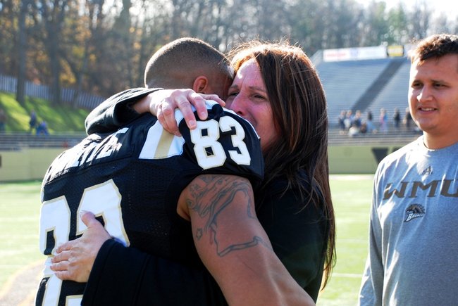 Western Michigan closes out the regular season at home with a 68-19 win over Akron.  Photos by Sean Patrick Duross.