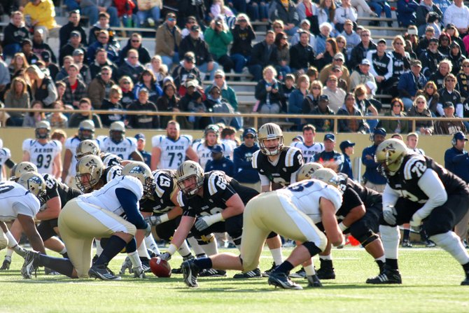 Western Michigan closes out the regular season at home with a 68-19 win over Akron. Photos by Sean Patrick Duross.