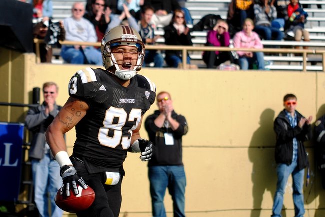 Western Michigan closes out the regular season at home with a 68-19 win over Akron.  Photos by Sean Patrick Duross.