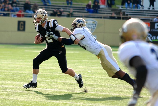 Western Michigan closes out the regular season at home with a 68-19 win over Akron. Photos by Sean Patrick Duross.