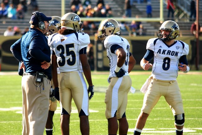 Western Michigan closes out the regular season at home with a 68-19 win over Akron.  Photos by Sean Patrick Duross.