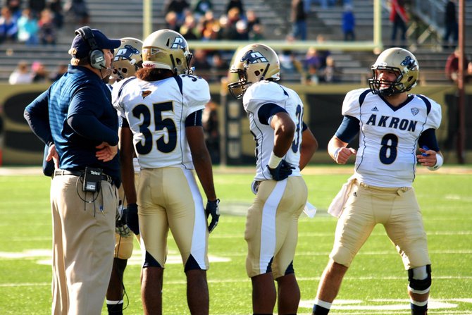Western Michigan closes out the regular season at home with a 68-19 win over Akron. Photos by Sean Patrick Duross.