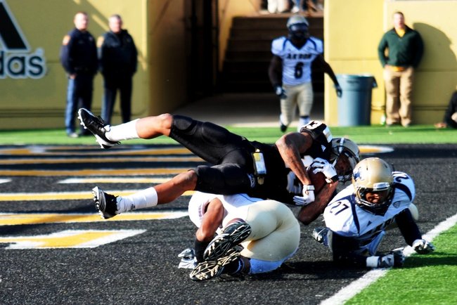 Western Michigan closes out the regular season at home with a 68-19 win over Akron.  Photos by Sean Patrick Duross.