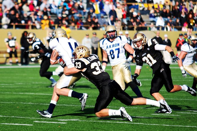 Western Michigan closes out the regular season at home with a 68-19 win over Akron. Photos by Sean Patrick Duross.
