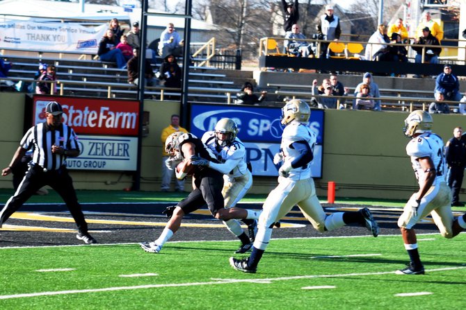 Western Michigan closes out the regular season at home with a 68-19 win over Akron. Photos by Sean Patrick Duross.