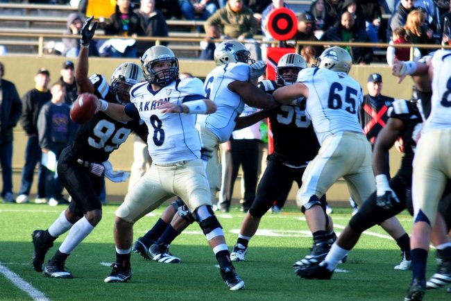 Western Michigan closes out the regular season at home with a 68-19 win over Akron.  Photos by Sean Patrick Duross.