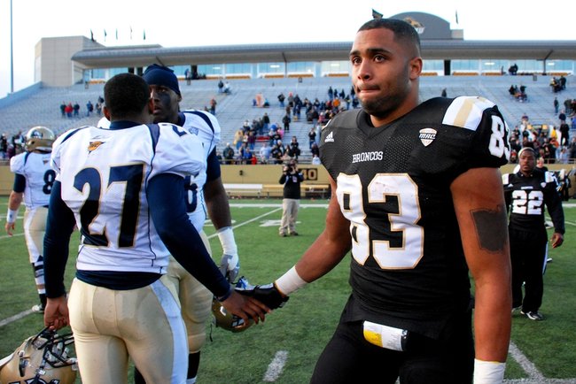 Western Michigan closes out the regular season at home with a 68-19 win over Akron.  Photos by Sean Patrick Duross.