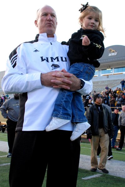 Western Michigan closes out the regular season at home with a 68-19 win over Akron.  Photos by Sean Patrick Duross.