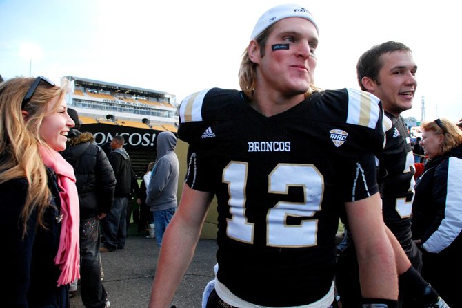 Western Michigan closes out the regular season at home with a 68-19 win over Akron. Photos by Sean Patrick Duross.
