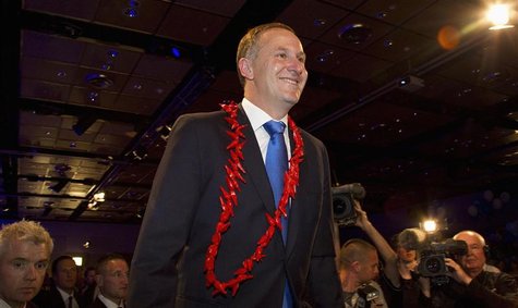 New Zealand's PM John Key smiles after the general election in Auckland New Zealand's PM John Key smiles after the general election in Auckland