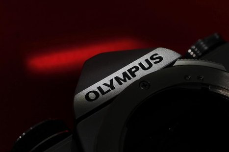 The Olympus logo on its camera is seen in this illustrative photograph taken in Tokyo The Olympus logo on its camera is seen in this illustrative photograph taken in Tokyo