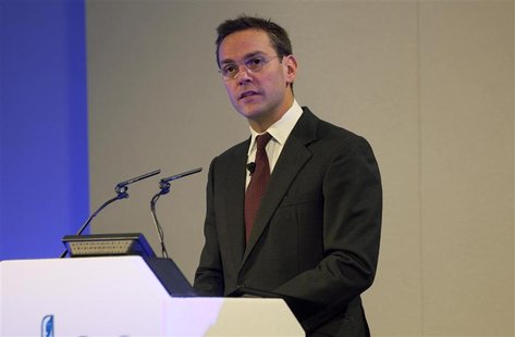 BSkyB chairman James Murdoch speaks at the BSkyB Annual General Meeting at the Queen Elizabeth II Conference Centre in central London BSkyB chairman James Murdoch speaks at the BSkyB Annual General Meeting at the Queen Elizabeth II Conference Centre in central London