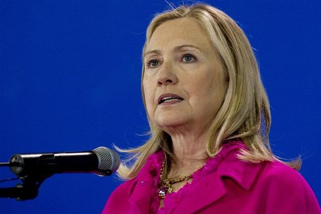 U.S. Secretary of State Hillary Clinton speaks during a news conference at the Fourth High Level Forum on Aid Effectiveness in Busan U.S. Secretary of State Hillary Clinton speaks during a news conference at the Fourth High Level Forum on Aid Effectiveness in Busan