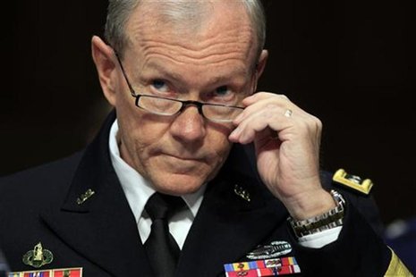 Martin Dempsey testifies during a hearing held by the Senate Armed Services Committee in Washington Martin Dempsey testifies during a hearing held by the Senate Armed Services Committee in Washington