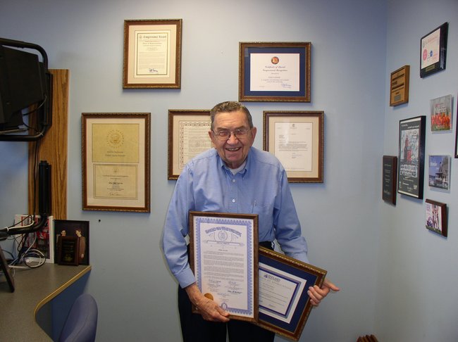 Juke with his accolades from Rep. Bill Huizenga and the US Congress; US Senators Carl Levin and Debbie Stabenow; Governor Rick Snyder; The Zeeland Chamber of Commerce and Jim Schoettle; Mayor Les Hoogland and the City of Zeeland; State Representatives Dave Agema, Amanda Price, Joe Haveman and Bob Genetski and State Senators Rick Jones and Arlan Meekhof.  