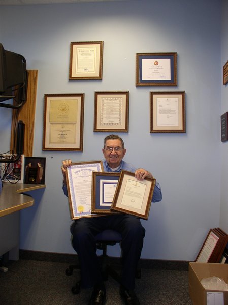 Juke with his accolades from Rep. Bill Huizenga and the US Congress; US Senators Carl Levin and Debbie Stabenow; Governor Rick Snyder; The Zeeland Chamber of Commerce and Jim Schoettle; Mayor Les Hoogland and the City of Zeeland; State Representatives Dave Agema, Amanda Price, Joe Haveman and Bob Genetski and State Senators Rick Jones and Arlan Meekhof.  