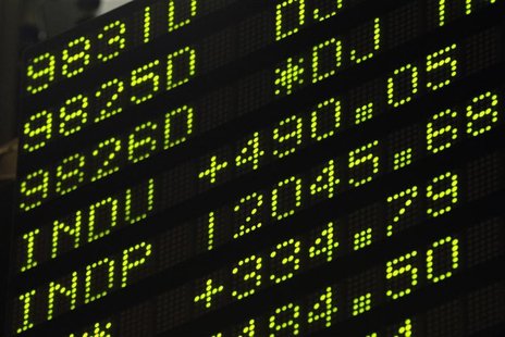 A board on the floor of the New York Stock Exchange shows the the Dow Jones Industrial average A board on the floor of the New York Stock Exchange shows the the Dow Jones Industrial average