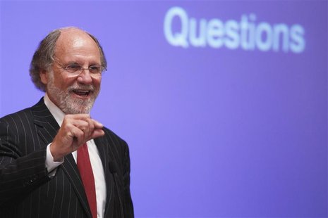 Jon Corzine, chairman and chief executive officer of MF Global Holdings, speaks during the Sandler O'Neill + Partners global exchange and br Jon Corzine, chairman and chief executive officer of MF Global Holdings, speaks during the Sandler O'Neill + Partners global exchange and br