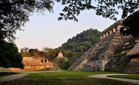 Undated handout photo by the INAH shows the exterior of the tomb of a Mayan ruler at the ruins of the Mayan city of Palenque in the Mexican Undated handout photo by the INAH shows the exterior of the tomb of a Mayan ruler at the ruins of the Mayan city of Palenque in the Mexican