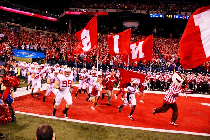 Wisconsin and Michigan State meet in the inaugural Big Ten Championship game at Lucas Oil Stadium December 3, 2011. The Badgers won 42-39. Photos by Sean Patrick Duross.